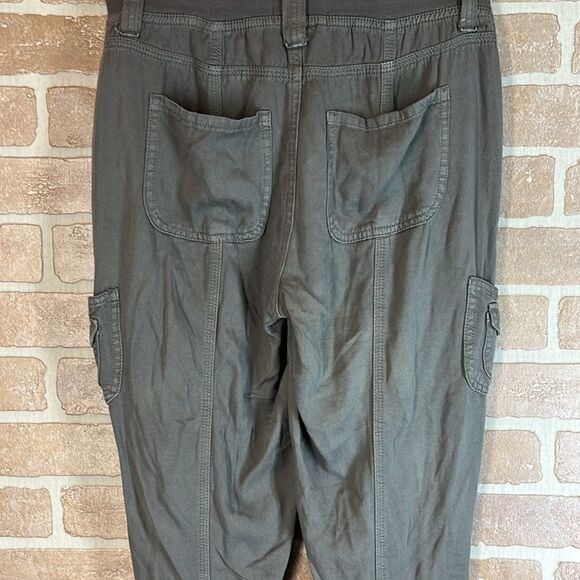 Knox Rose Pants Pull-On Grey Jogger Pockets XS Boho Cargo pockets - Picture 5 of 9